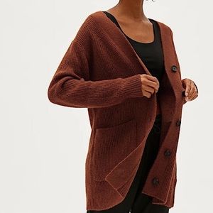 Everlane Oversized Alpaca Cardigan in Rosewood EUC